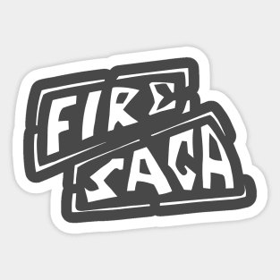 Fire Saga Logo Sticker